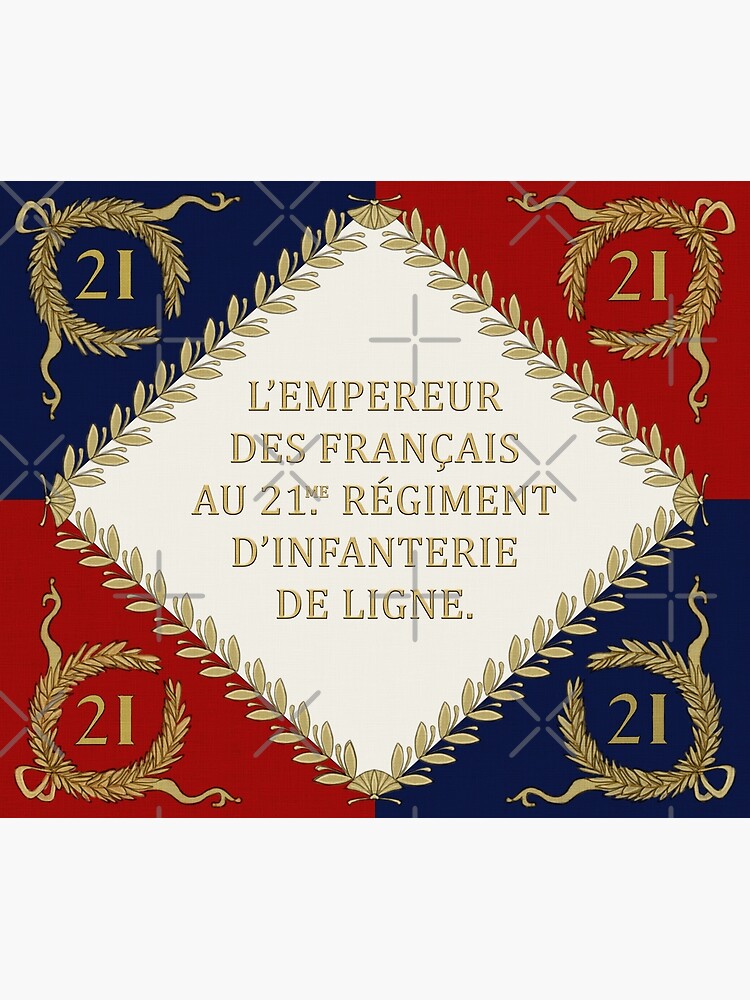 Napoleonic French 85th Regimental Flag REMASTERED Blanket Warm