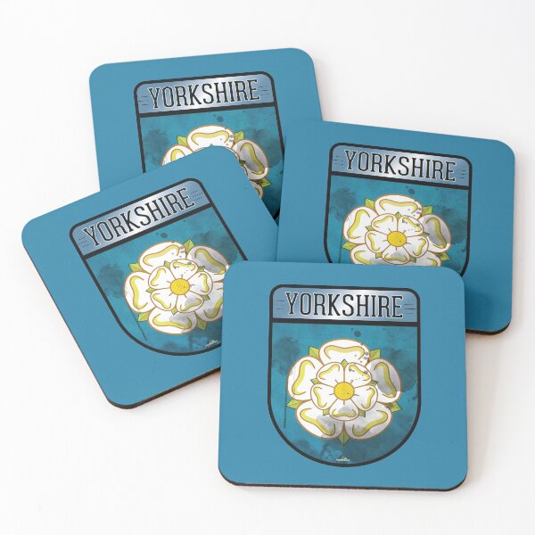Item preview, YORKSHIRE County Shield White Rose of York England Sticker Style 3 designed and sold by OuterShellUK.
