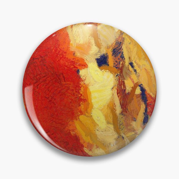Item preview, Abstract Brush Art Painting Red Orange designed and sold by livianasgifts.