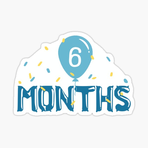 6 Months Stickers Redbubble