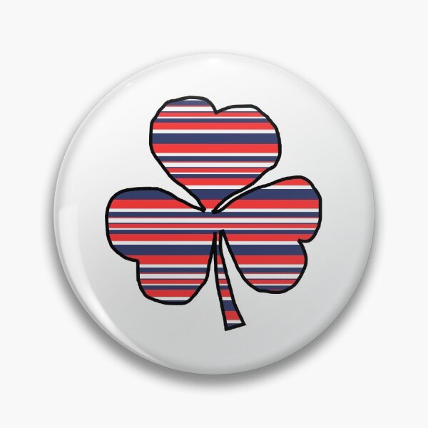 Item preview, Red White and Blue Striped Shamrock designed and sold by ellenhenry.