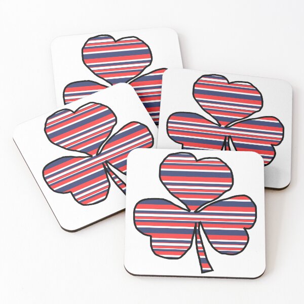 Item preview, Red White and Blue Striped Shamrock designed and sold by ellenhenry.