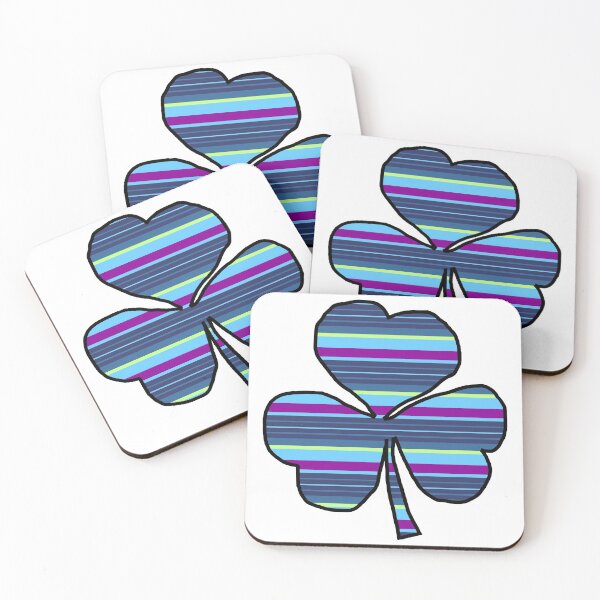 Item preview, Blue Striped Shamrock designed and sold by ellenhenry.