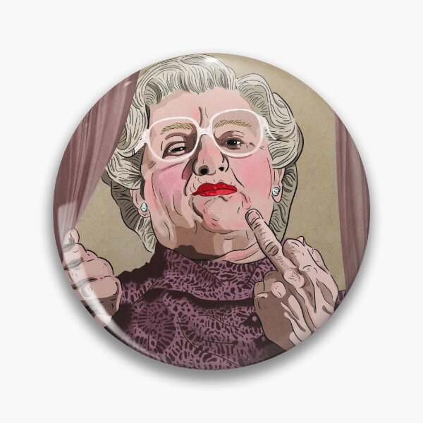 Item preview, Mrs Doubtfire middle finger - Illustration - Robin Williams - Film  designed and sold by HatchetBooth.