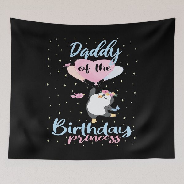 Item preview, Daddy Of The Birthday Princess Penguin Girls B-day Party product designed and sold by Grabitees.