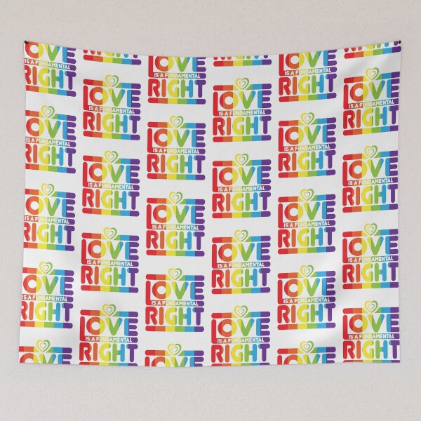 Item preview, LOVE IS A FUNDAMENTAL RIGHT designed and sold by Dwarf-Monkey.
