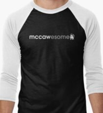 McCawesome White/Grey Men's Baseball ¾ T-Shirt