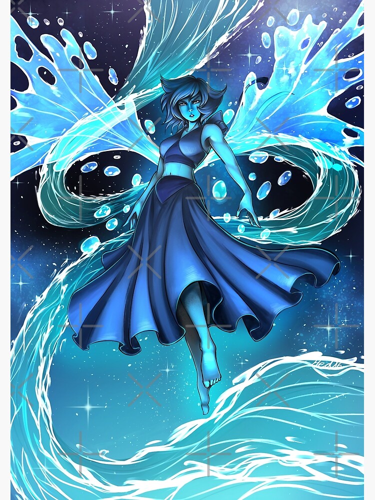 Pôster infográfico: Lapis Lazuli, de Steven Universe on Behance