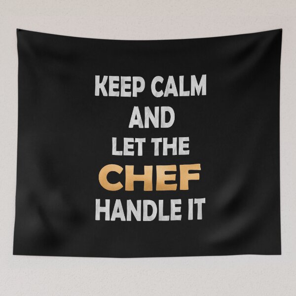 Item preview, Keep Calm And Let The Chef Handle It - Funny Cook product designed and sold by Grabitees.