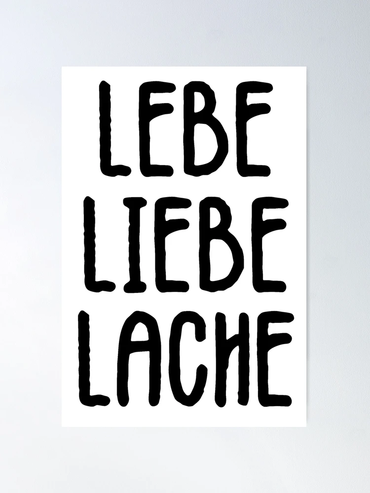 DIN A4 Kunstdruck 'Live Laugh Love' – Motivationsposter Auf Mattem Fotopapier 230g/m², Ideal Für Deko & Geschenke