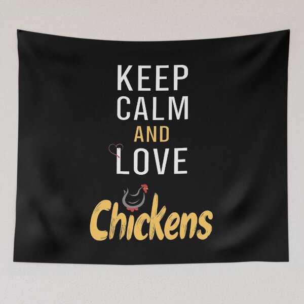 Item preview, Keep Calm And Love Chickens, Gift for Chicken Lovers designed and sold by trendyshopy.