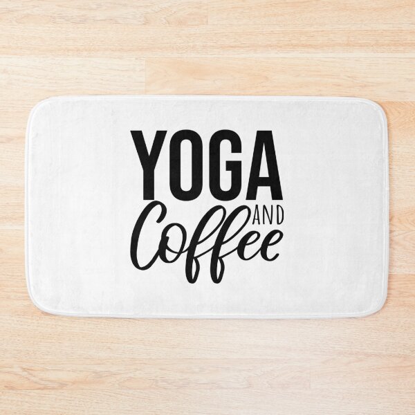 Item preview, Yoga and coffee cute quote, meditation designed and sold by Minimalist Quotes and Sayings.