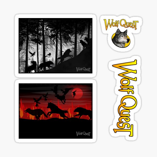 Item preview, Bad Dreams (set of 2 dreams + 2 logos) -  WolfQuest Dreams designed and sold by WolfQuest.