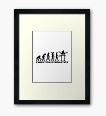 Evolution Gymnastics Framed Print