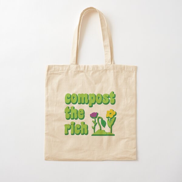 Compost the Rich Cute Retro Socialism Cotton Tote Bag