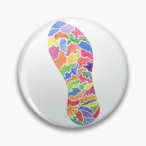 Item preview, Body, foot, sole, multicolor, watercolors, drawing, BebiCervin designed and sold by BebiCervin.