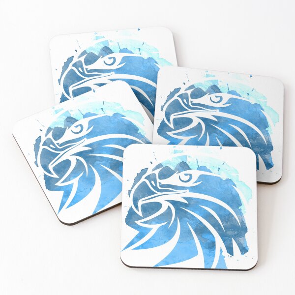 Item preview, Aqua watercolor eagle designed and sold by pocketdesignsar.