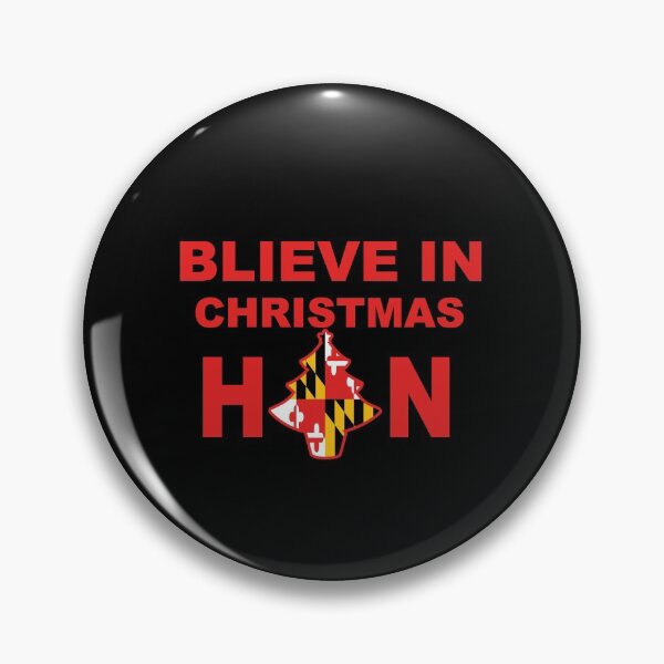 Item preview, Believe in Christmas, Hon B'lieve, Blieve Baltimore Hon Maryland Flag Christmas Tree designed and sold by Draculaura2009.