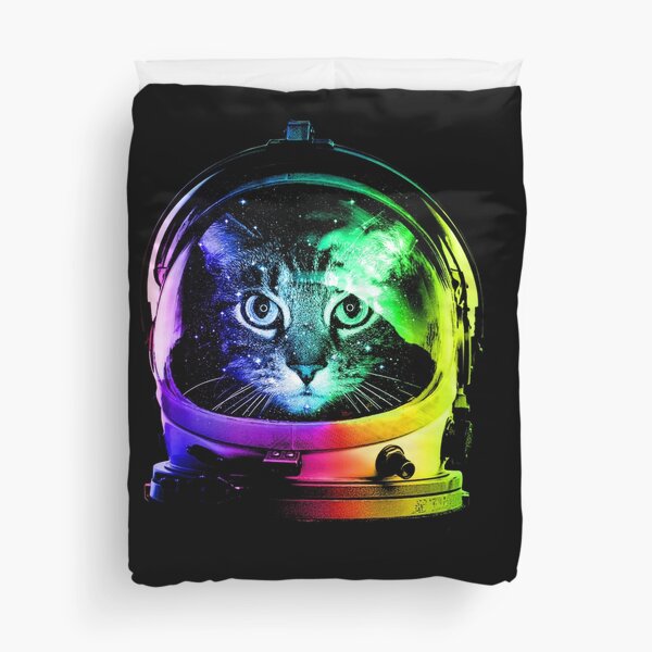 Astronaut Cat Bettbezug