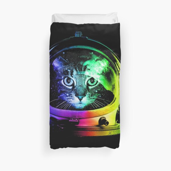 Astronaut Cat Duvet Cover