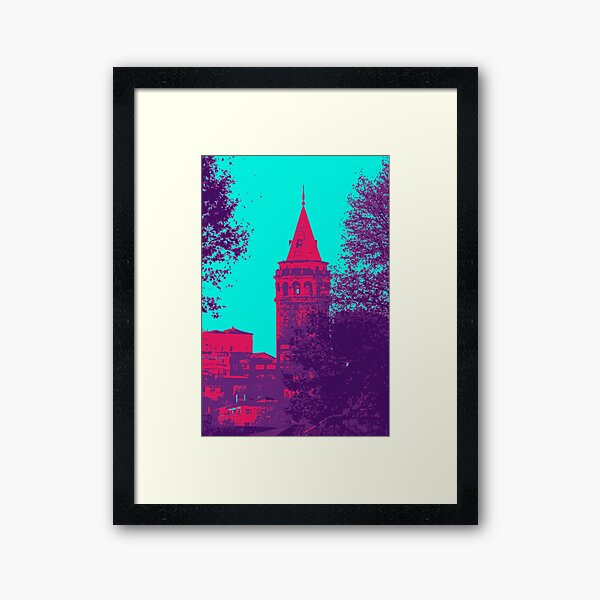 Cevriye is gossiping with her neighbors. Framed Art Print