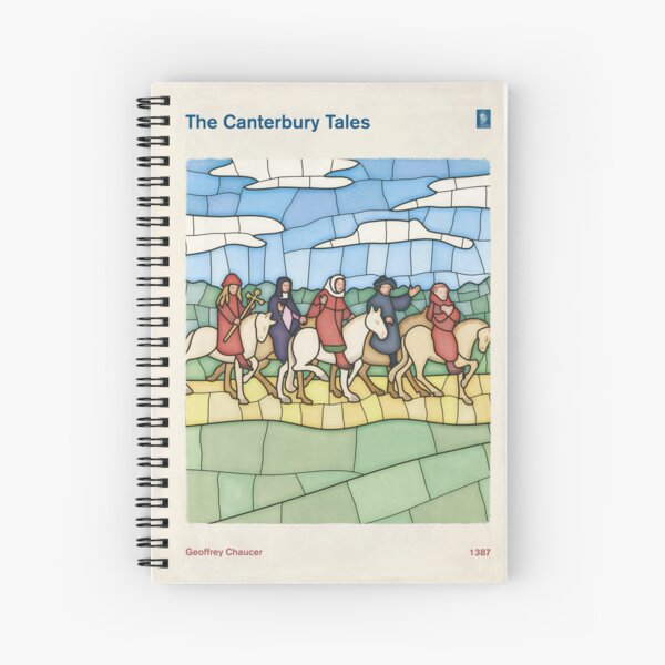 Item preview, The Canterbury Tales - Geoffrey Chaucer Literary Art for Bibliophiles, Readers and Writers designed and sold by RedHillPrints.