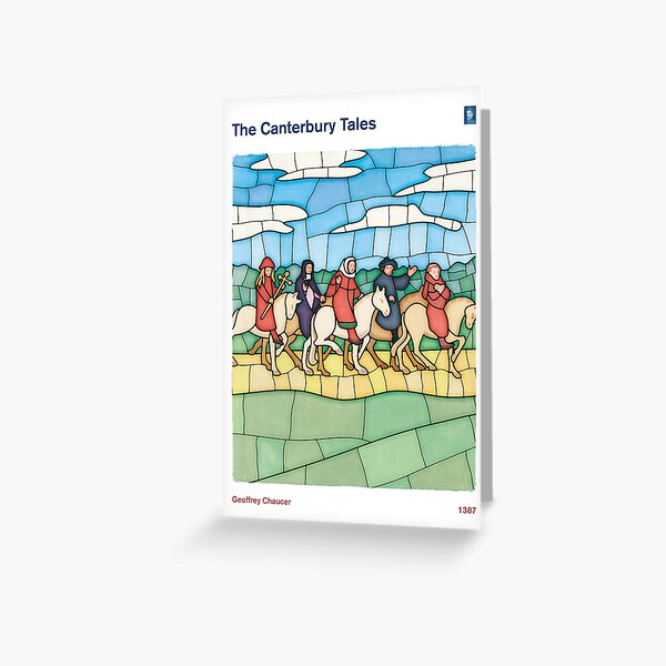 Item preview, The Canterbury Tales - Geoffrey Chaucer Literary Art for Bibliophiles, Readers and Writers designed and sold by RedHillPrints.