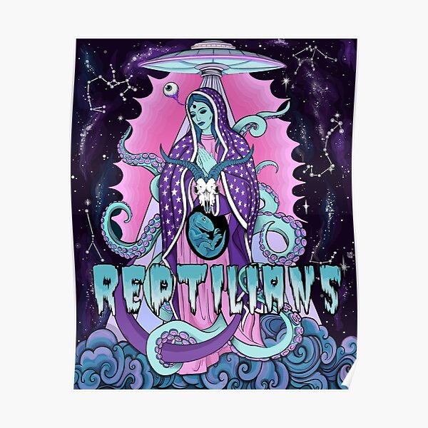 Reptilian Madonna Poster
