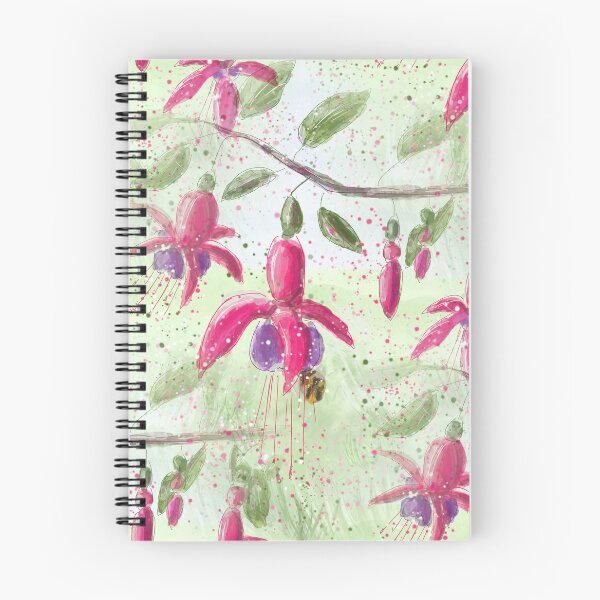 Item preview, Whimsical Fuschia Floral Pattern designed and sold by Clare Walker.