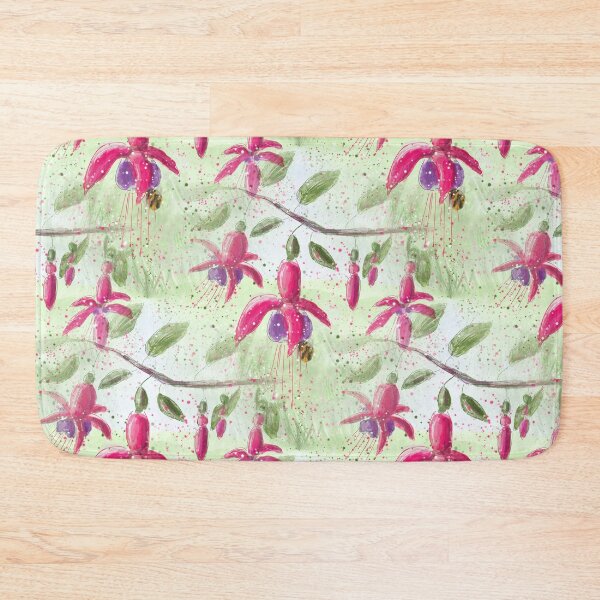 Item preview, Whimsical Fuschia Floral Pattern designed and sold by Clare Walker.