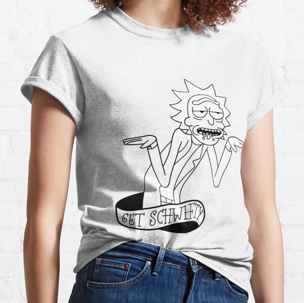 Get schwifty line art Classic T-Shirt