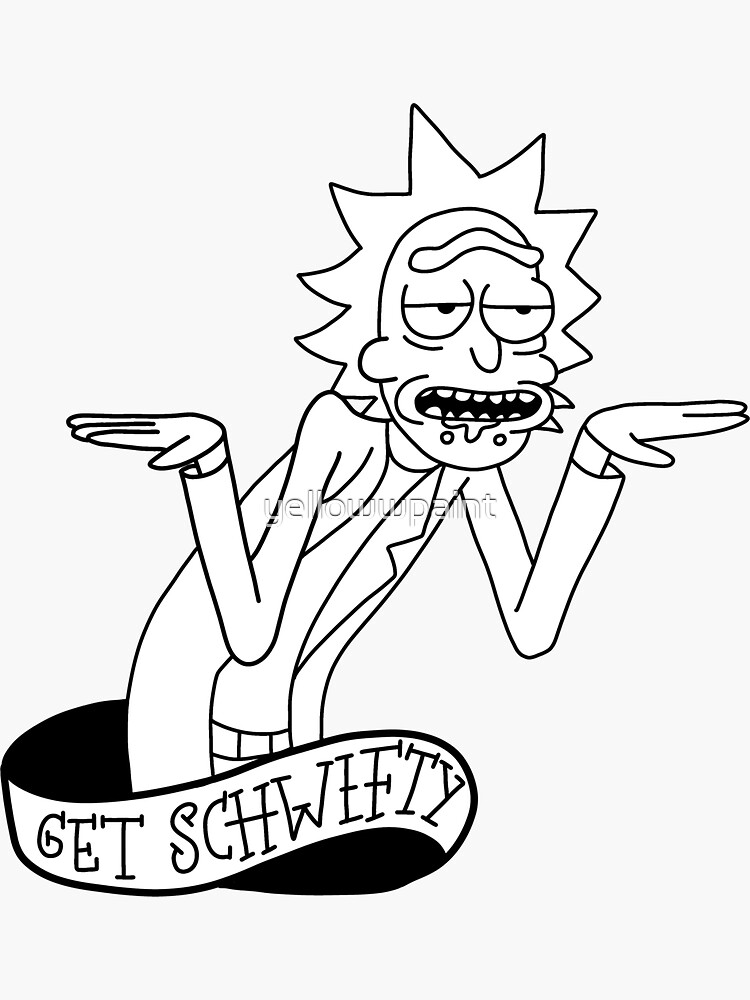 Get schwifty line art by yellowwpaint
