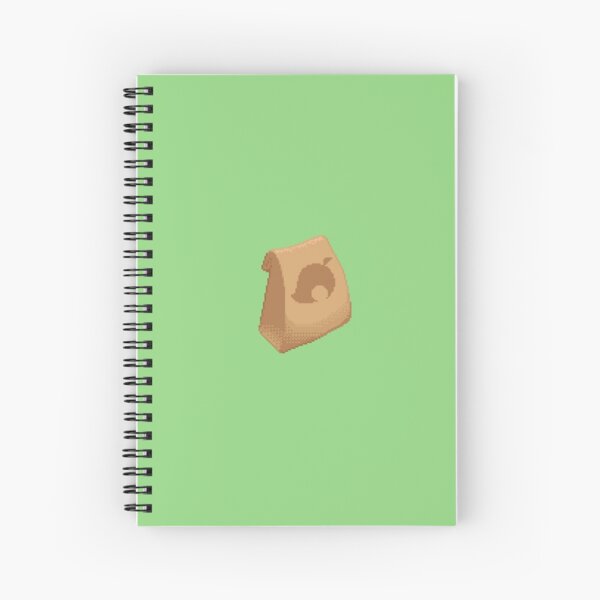 Pixel Mayor's Lunchbag - Leaf Pattern Spiral Notebook