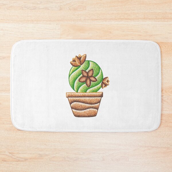 Item preview, Floral cactus design with bronw flower pot  designed and sold by MitoP.