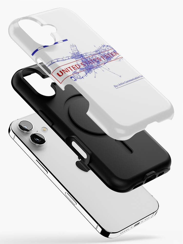 SATELLITE BLUEPRINT iPhone Case