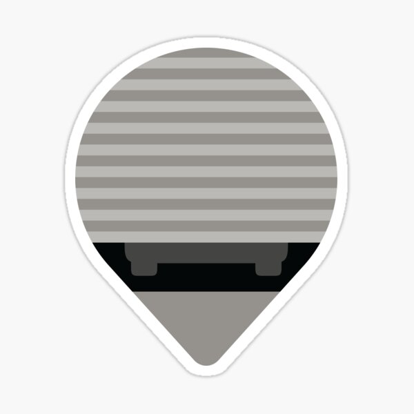 Garage Pin Locator Graphic for Home Planning Sticker