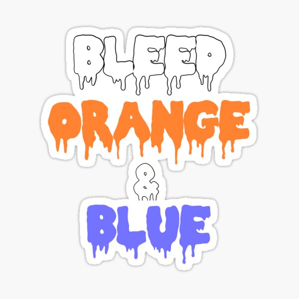Item preview, Bleed Orange & Blue designed and sold by juliak108.