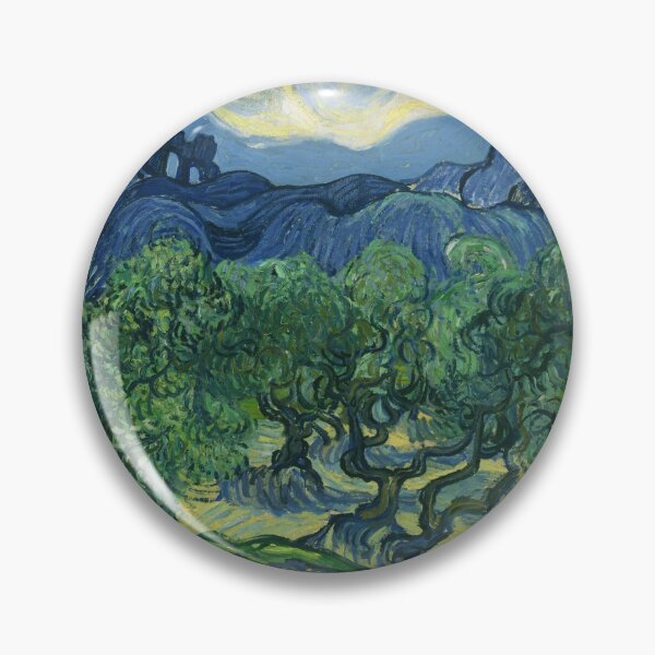Item preview, Olive Trees with the Alpilles in the Background by Vincent van Gogh (June 1889) designed and sold by allhistory.