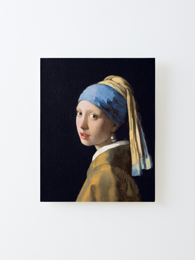 Alternate view of Girl with a Pearl Earring by Johannes Vermeer (1665) Mounted Print