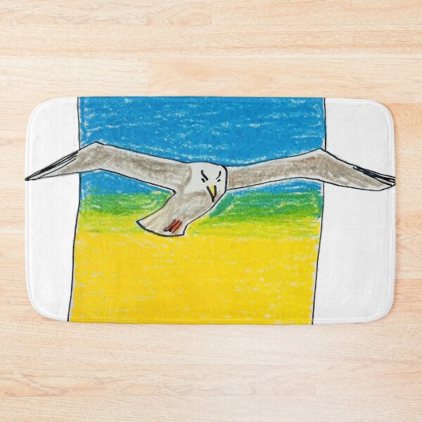 Item preview, Soaring seagull in a clear sky designed and sold by Catherine Holland.