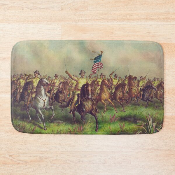 Item preview, Theodore Roosevelt and the Rough Riders Charging San Juan Hill designed and sold by allhistory.