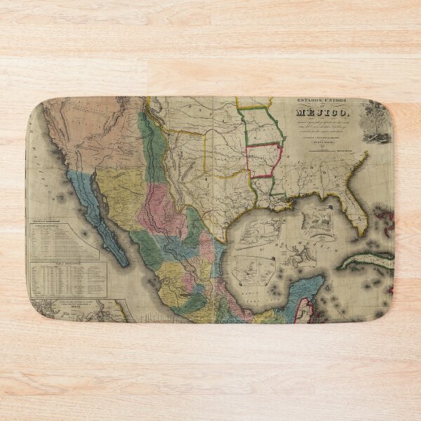 Item preview, Map of the United States of Mexico (1847) designed and sold by allhistory.
