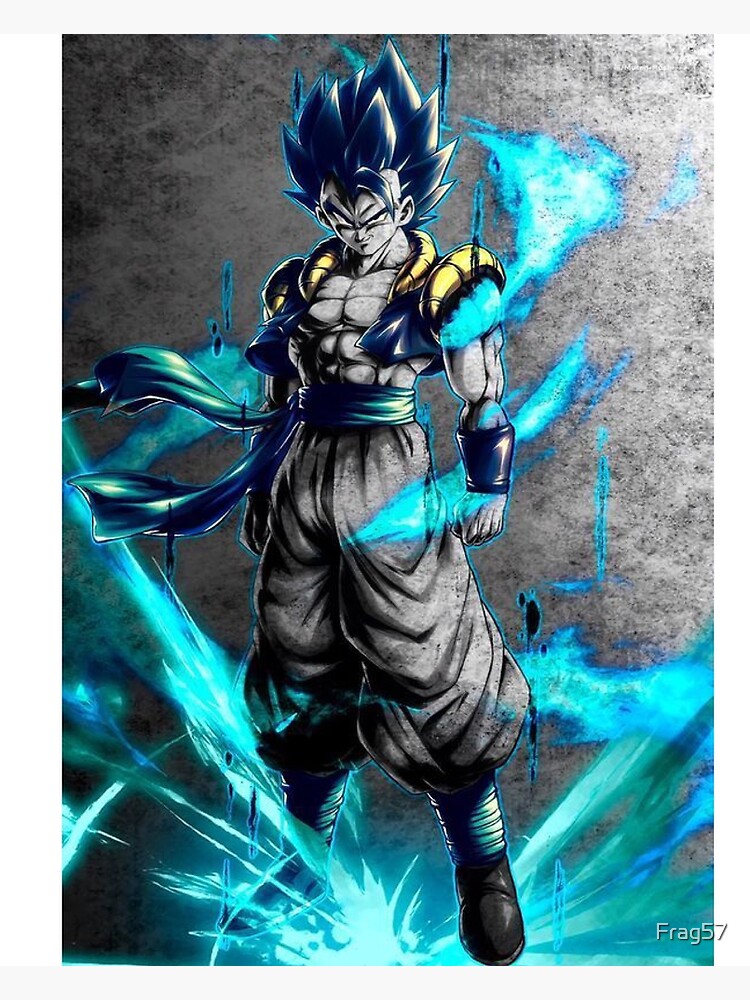 Gogeta blue Poster by Frag57, gogeta blue 