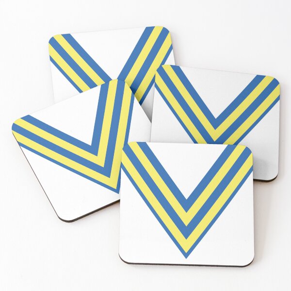 Item preview, Leeds 1978 Blue, Yellow White V Collar designed and sold by Sporting Colour.