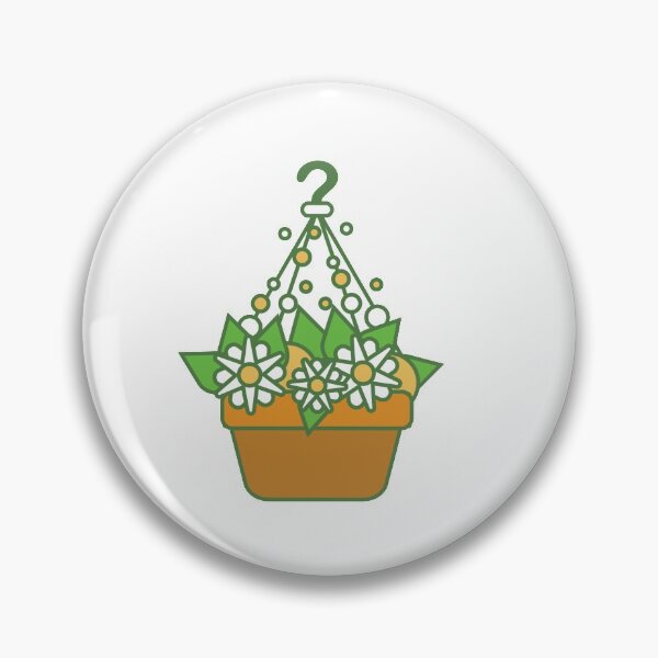 Item preview, Hanging Flower Pot Sticker designed and sold by ArtistCatarina.