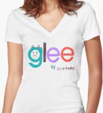 Glee by Brittany Women's Fitted V-Neck T-Shirt