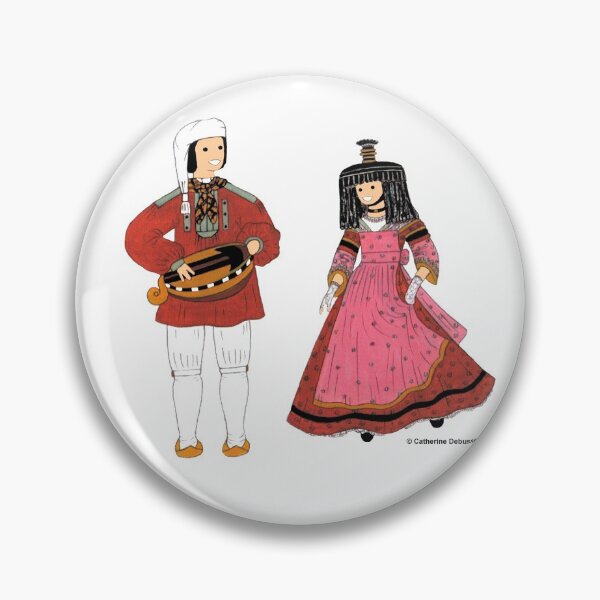 Item preview,  France
The woman wears the famous "Brelot".

You will find all these costumes and their explanations in my book
"France in traditional costumes. From the continent to the tropics."
Each region of France has different and magnificent costumes.
My re designed and sold by Catherine Debusne.