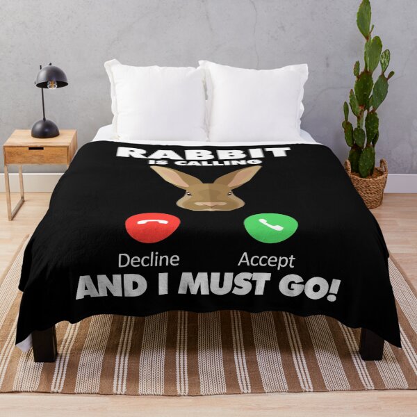 Item preview, My Rabbit is Calling and I Must Go Animals Lover designed and sold by HelloFromAja.