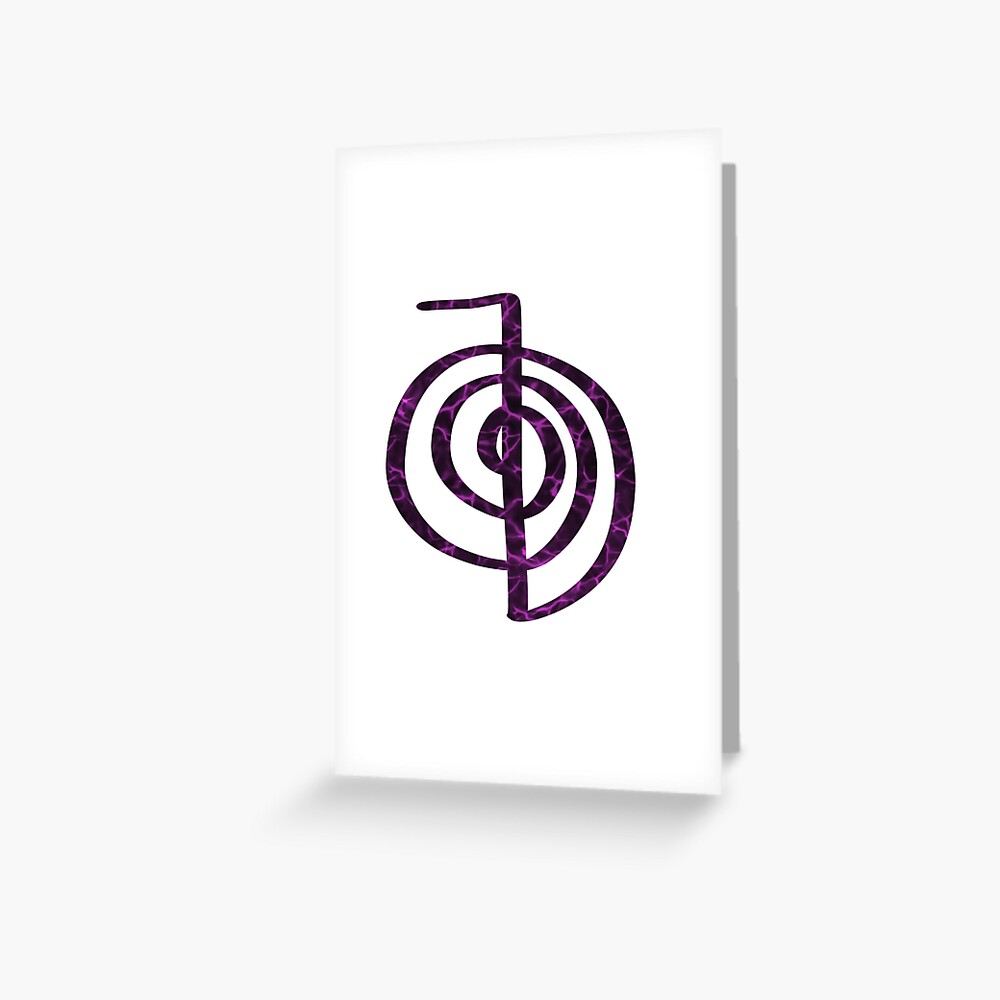 Reiki Power Sticker Greeting Card For Sale By Plaidassprints Redbubble