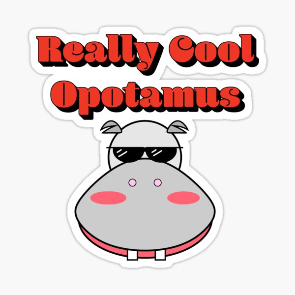 Hip Opotamus Sticker